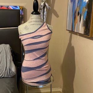 One shoulder bandage dress